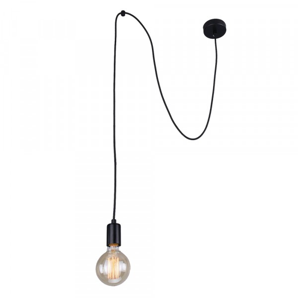 Фото Люстра потолочная россвет тарантул рс20817 bk/1p е27 1x60w