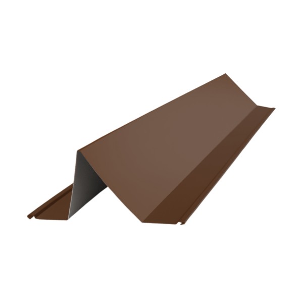 Фото Планка снегозадержателя, цвет шоколадно-коричневый Ral 8017, 2000 х 115 х 80 мм