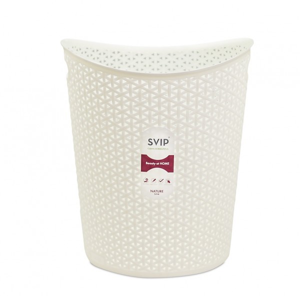 Фото Корзина для бумаг nature 13л венге/айвори/кофейный sv4080внг/sv4080айв/sv4080кф