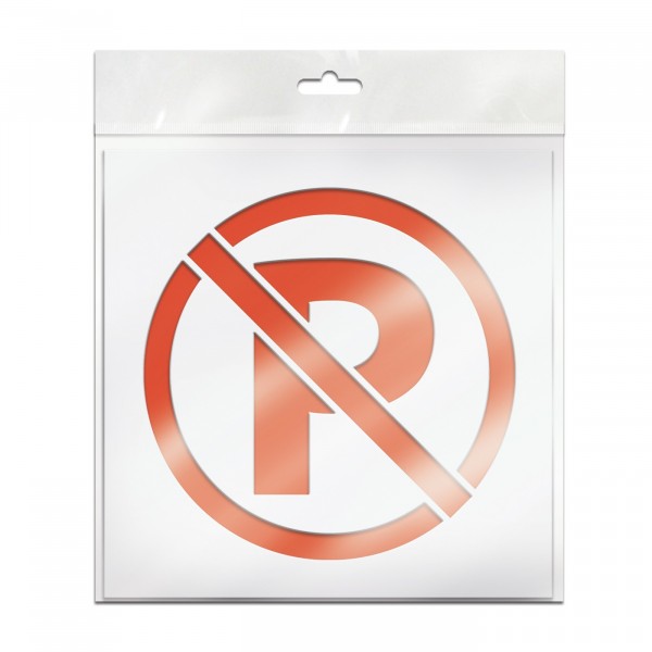 Фото Трафарет парковка запрещена 20х20 см