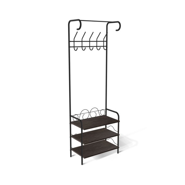 Фото Вешалка sheffilton m-306 черный муар/венге