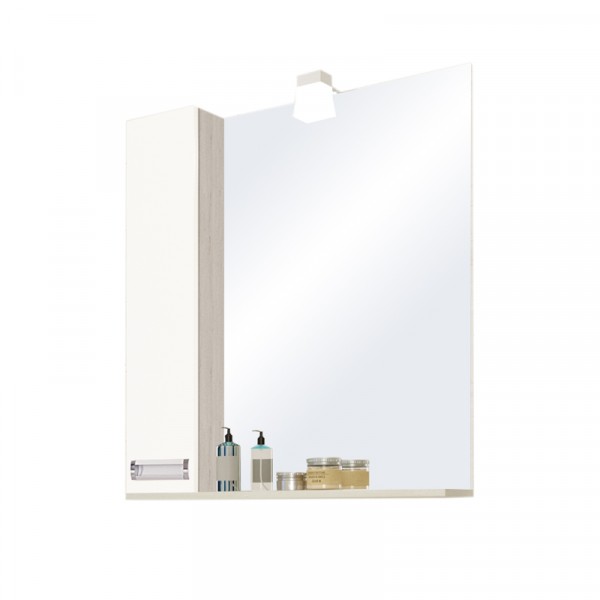 Фото Шкаф-зеркало акватон бекка 1a214702bac20 70см белый/дуб сомерсет
