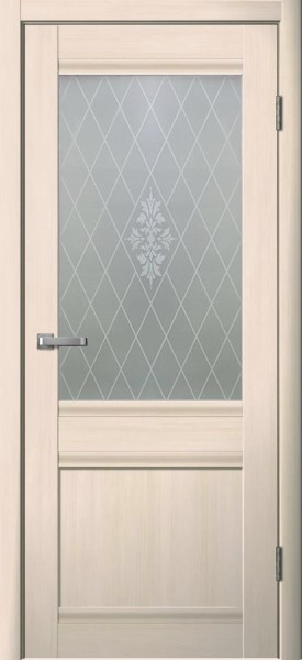 Фото Полотно дверное остекленное юта 2000х800мм, беленый дуб