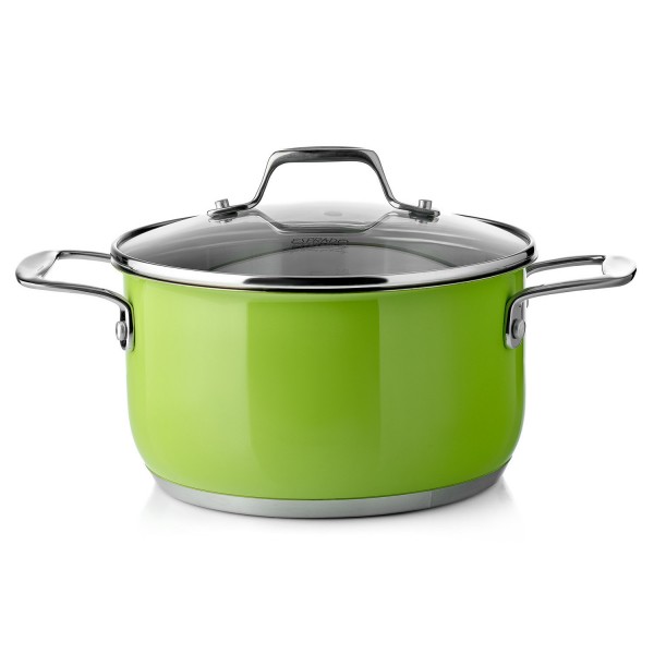 Фото Кастрюля с крышкой 20см esprado aranda verde нерж. сталь arvl20ge101