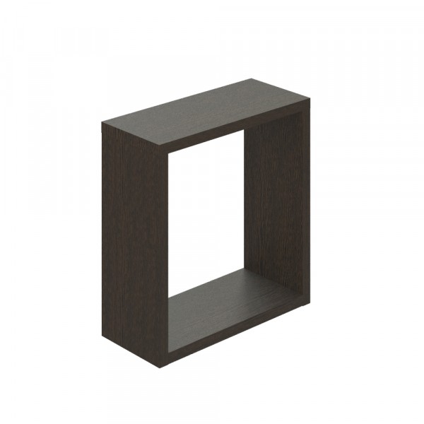 Фото Полка мебельная квадратная 300х300х124 (венге темный)