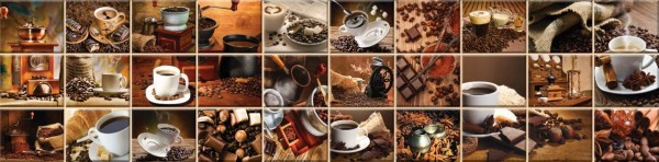 Фото Панель стеновая мдф 0,6*2,44 кофейный микс