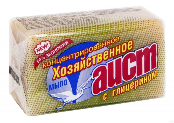 Фото Мыло хозяйственное 70% 150г с глицерином /аист/ 669