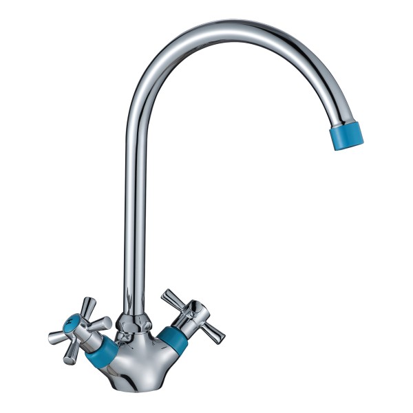 Фото Смеситель для кухни вентильный decoroom dr46028-blue