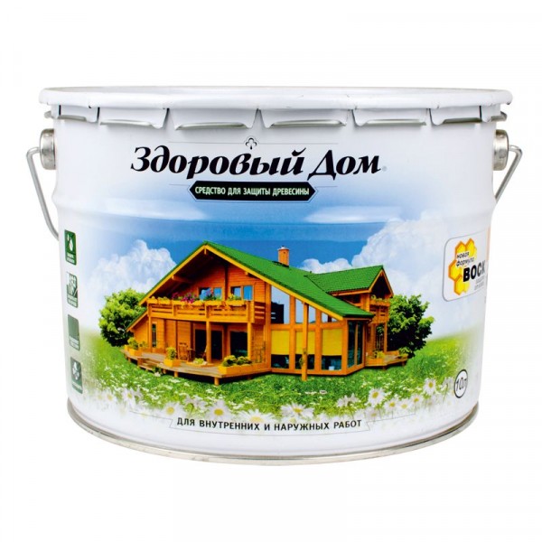 Фото Деревозащитное средство здоровый дом 10,0л сосна