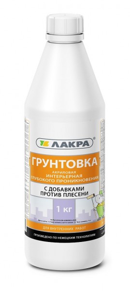 Фото Грунт акрил. интерьерный глубокого проникновения 1л л-с.