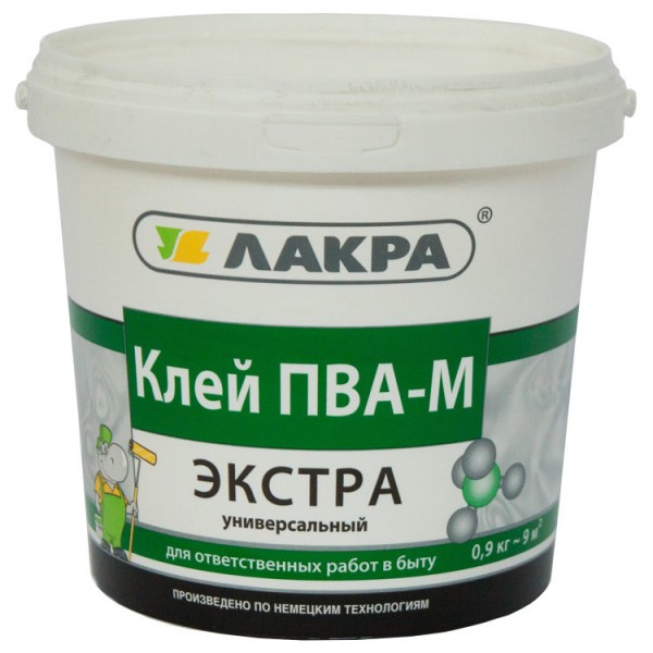 Фото Клей пва-м универсальный экстра 0,9кг л-с
