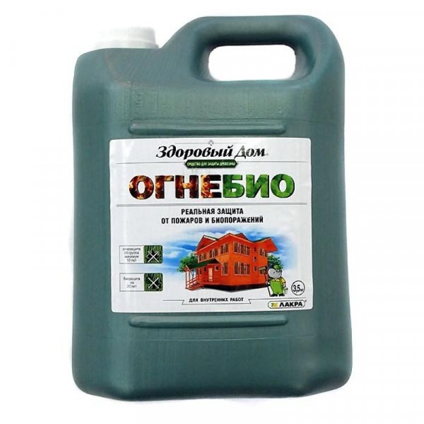 Фото Деревозащитное средство здоровый дом огнебио 3,5кг