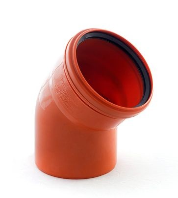 Фото Отвод наружной канализации 160/45°