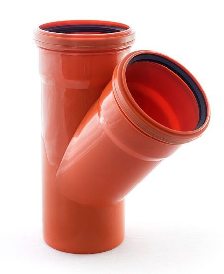 Фото Тройник наружной канализации 110/110/45°