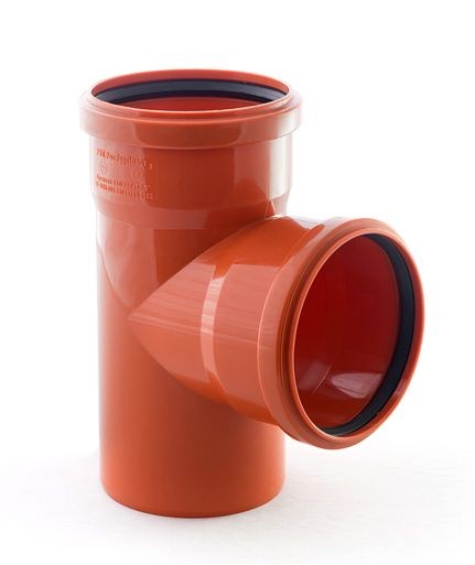 Фото Тройник наружной канализации 110/110/87°