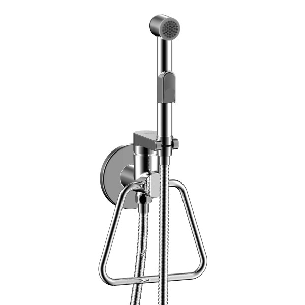 Фото Смеситель rossinka x25-55 с гигиеническим душем встраиваемый