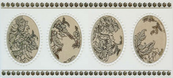 Фото Бордюр мидаль коричневый  9х20