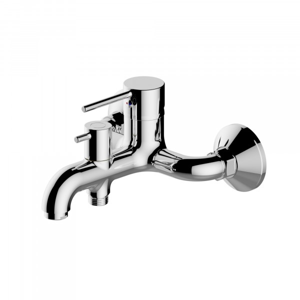 Фото Смеситель single для ванны, короткий излив