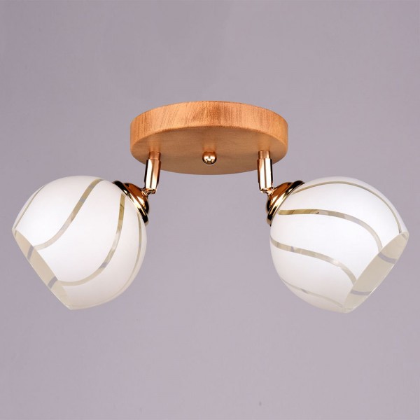 Фото Люстра потолочная россвет рс16411 wd+fg/2c е27 2x60вт