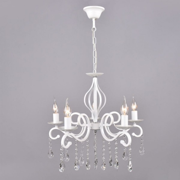 Фото Люстра подвесная россвет аквилон рс20727 wt/5p е14 5x40вт