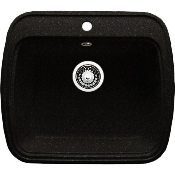 Фото Мойка офелия (g-003) антрацит (565*490) с сифоном