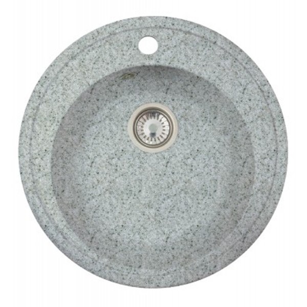 Фото Мойка виктория (медея) 502*502 мм, серый с сифоном