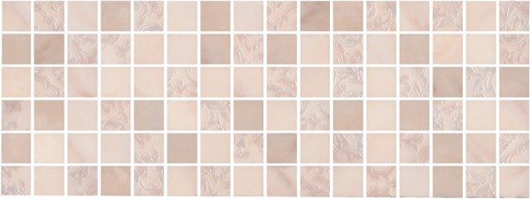 Фото Керамический декор мозаичный 15х40 флораль мозаичный