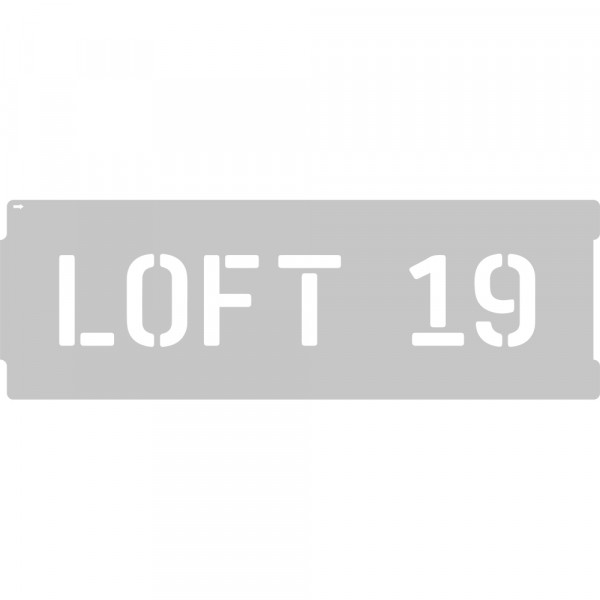 Фото Трафарет лофт 46х16