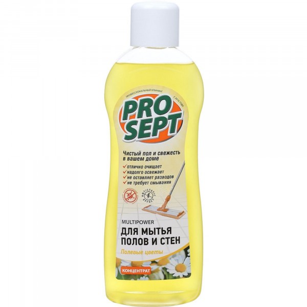 Фото Концентрат для мытья полов и стен Prosept Multipower полевые цветы 0.8л 284-08