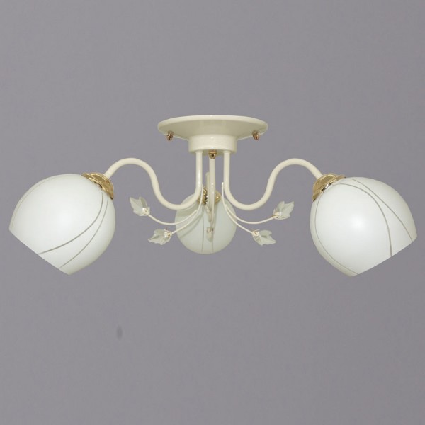 Фото Люстра потолочная россвет рс20025 yg+fg/3c е27 3x60вт ip20