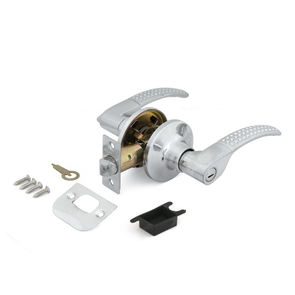 Фото Ручки дверные с защелкой под фиксатор palladium 3903,цвет хром