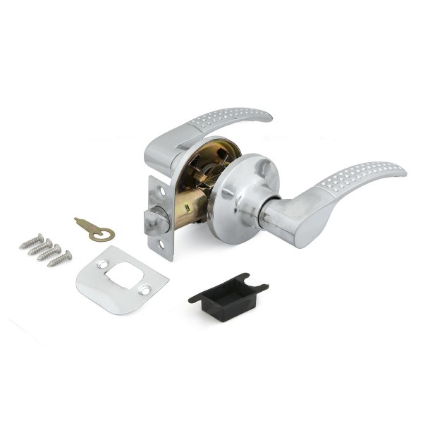 Фото Ручки дверные с защелкой без запия palladium 3903,цвет хром