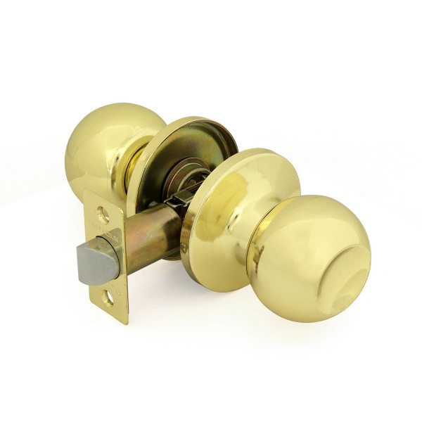 Фото Ручки дверные с защелкой без запия palladium 607,цвет матовая латунь