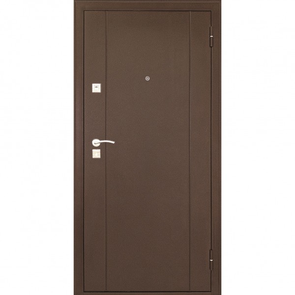 Фото Дверь входная металлическая форпост 73 2050х860 правая,дуб беленый