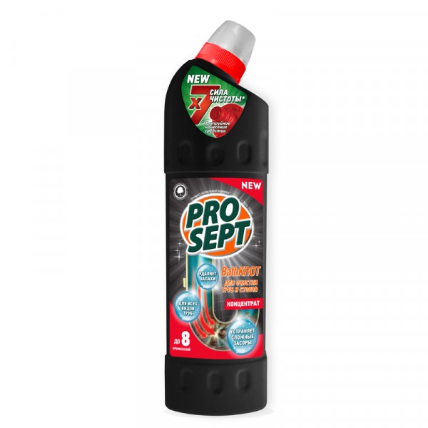 Фото Средство для устранения засоров в трубах 0,75л Bathkrot/bathprof концентрат 111-075