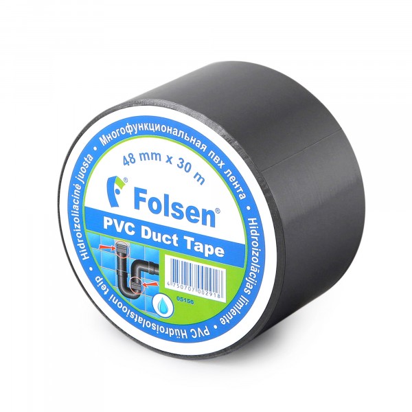 Фото Лента гидроизоляционная folsen 48мм*30м, серая