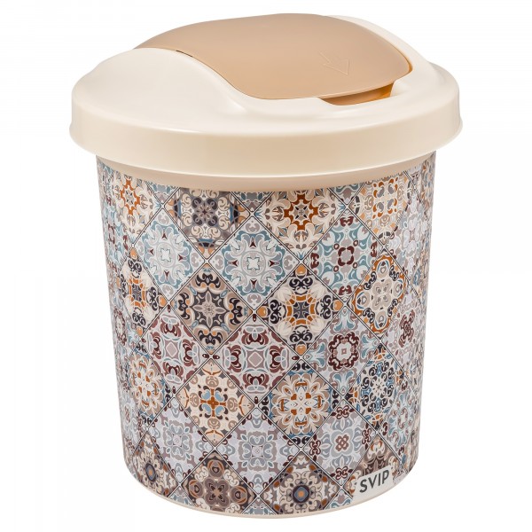 Фото Контейнер для мусора 12л svip  круглый sv4118