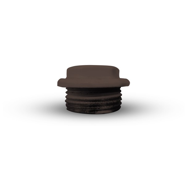 Фото Пробка глухая с силиконовой прокладкой правая, коричневая