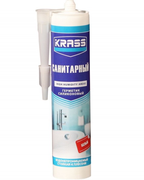 Фото Герметик krass санитарный 300мл белый
