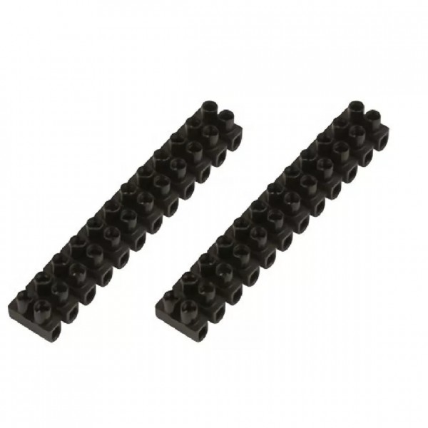 Фото Клемма винтовая терминал 12-полюсная, для провода 4мм, 2шт