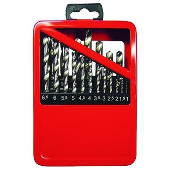 Фото Набор сверл по металлу 19шт 1-10мм hss в мет. коробке matrix 72388