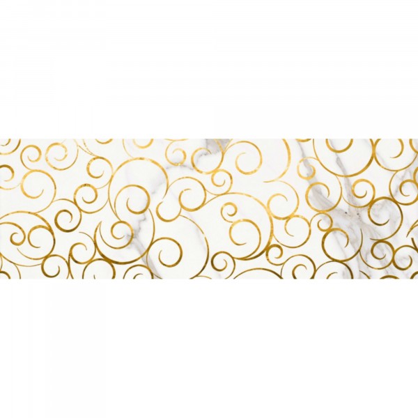 Фото Декор миланезе дизайн каррара 60х20 белый 1664-0140