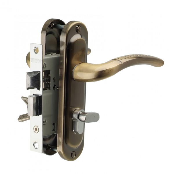 Фото Замок врезной trodos 50/106-цмв70 ab (бронза)