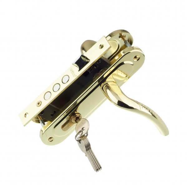 Фото Замок врезной trodos 61/106 3rb pb (золото)