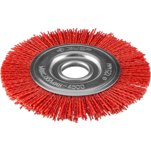 Фото Щетка для мшу плоская 125мм витая нейлон, зубр 35160-125_z01