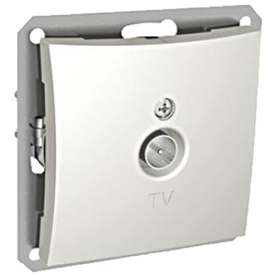 Фото Розетка tv lexel дуэт 0,7db белая se wde000191