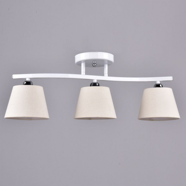 Фото Люстра потолочная россвет болеро рс20942 wt+cr/3c е27 3x60вт ip20