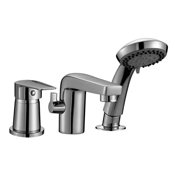 Фото Смеситель rossinka s35-39 на борт ванны на 3 отверстия