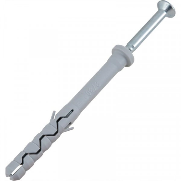 Фото Дюбель-гвоздь yz цилиндр. манжета нейлон 5x40 (20 штук)-пакет tecfi