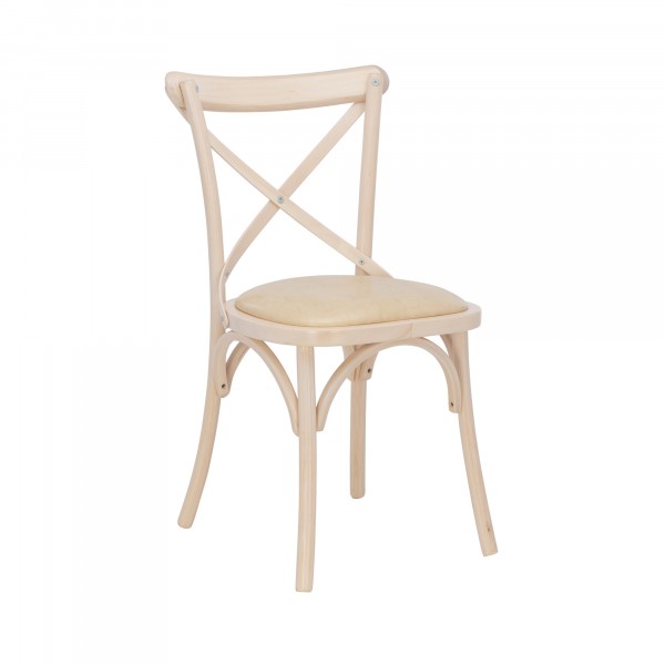 Фото Стул leset грид мягкий белёный дуб/экокожа ваниль 6014-2376